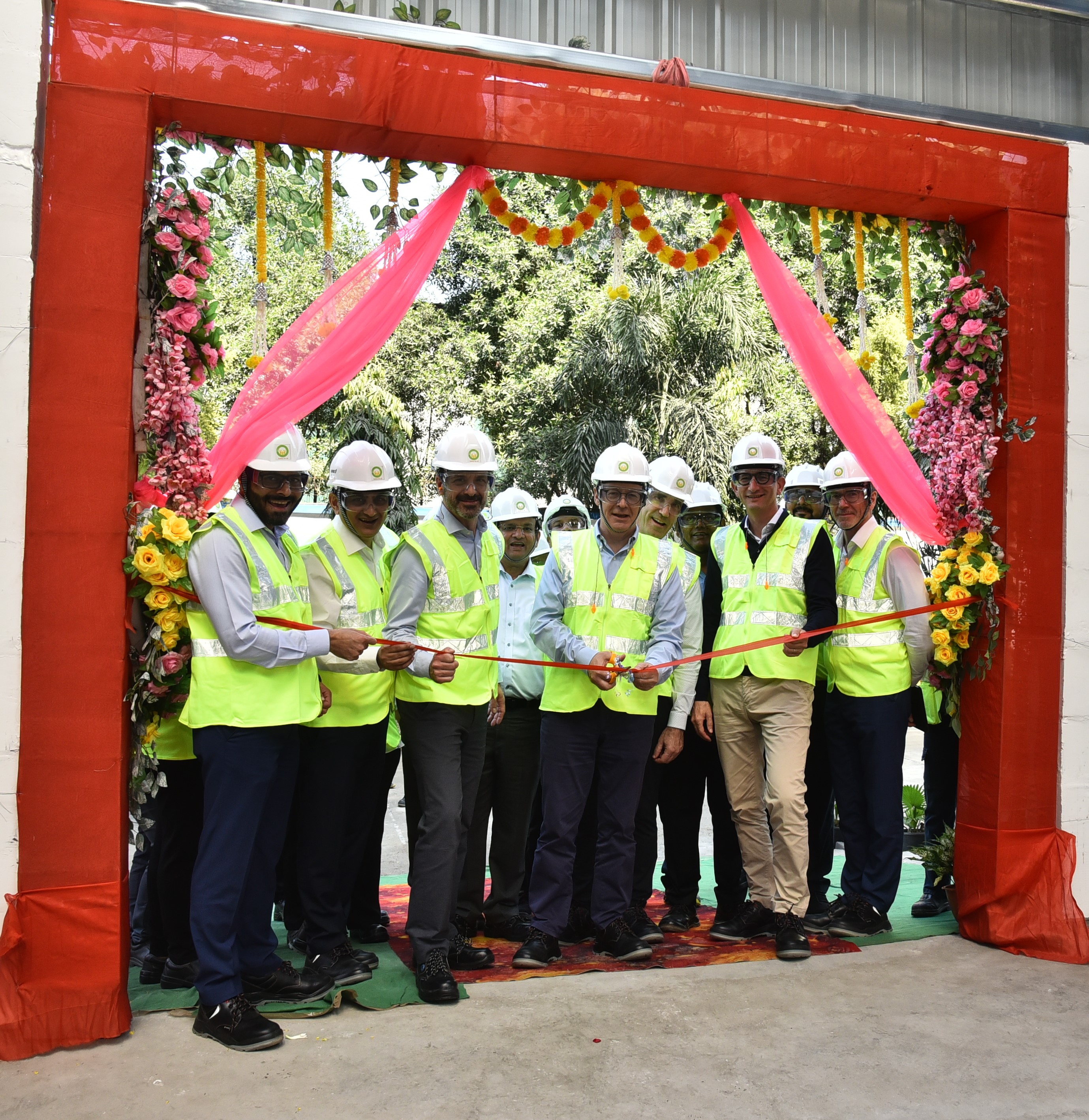 Left to Right - Anil Tomar, Partha Basu, Mathieu Rousseau, Thierry Vanlancker, Alex Mestress, Koen Sticker, Mark Nykiel