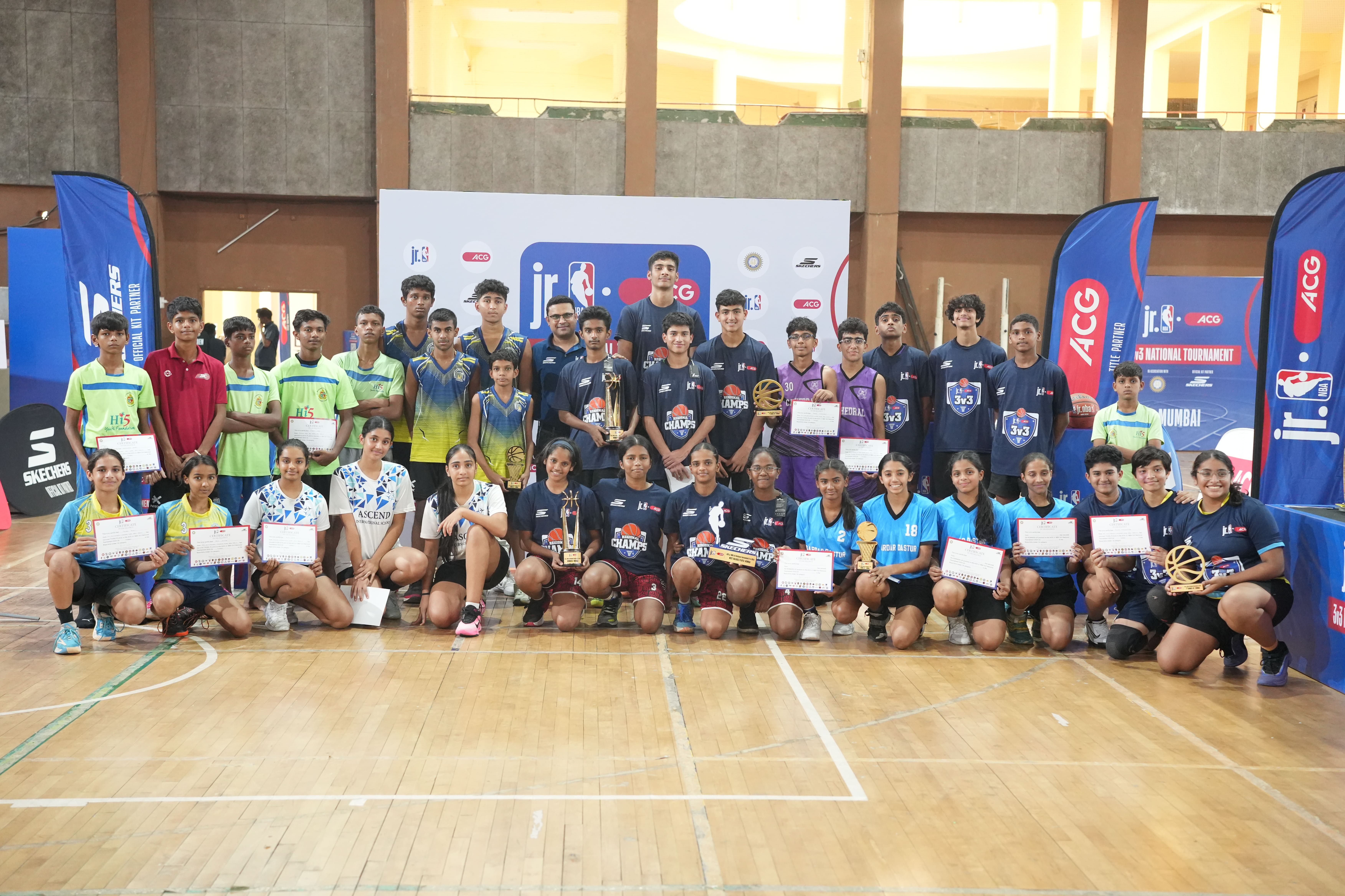 All Winners of 2025-26 ACG Jr. NBA 3v3 National Tournament leg in Mumbai