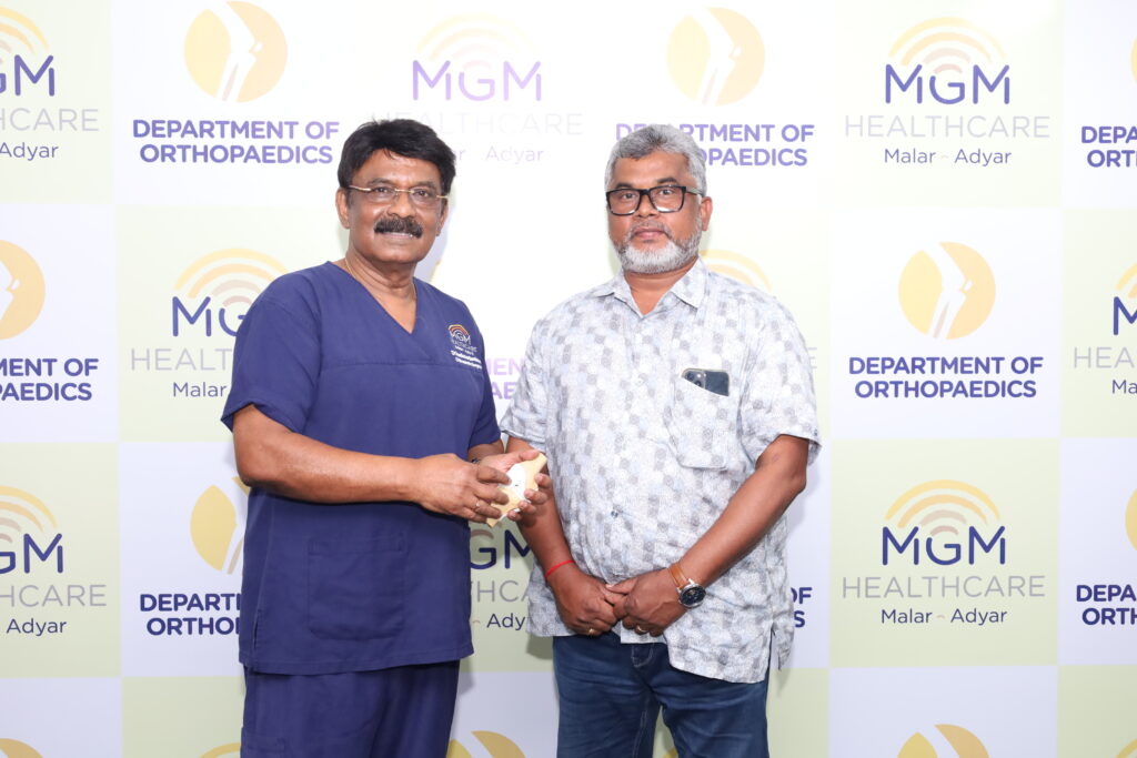 MGM Healthcare Malar, Adyar Achieves Long-Term Outcomes with a Novel Autograft Cartilage Tissue Transplant in the Knee of a 53-Year-Old Gentleman

